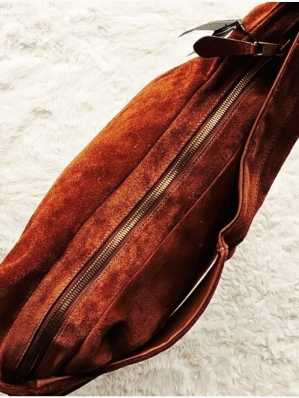 Banana Republic Cognac Suede Leather Hobo Bag - Picture 11 of 14